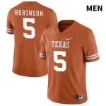 Texas Longhorns Men's #5 Bijan Robinson Authentic Orange NIL 2022 College Football Jersey UTL76P2W